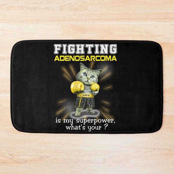 Item preview, Funny Cat Fighting Adenosarcoma Is My Superpower What's Your designed and sold by Kohend.