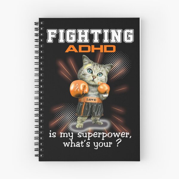 Item preview, Funny Cat Fighting ADHD Is My Superpower What's Your designed and sold by Kohend.