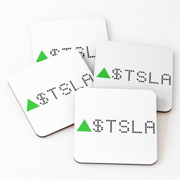 Item preview, Tesla Stock Ticker Green designed and sold by frankyou.