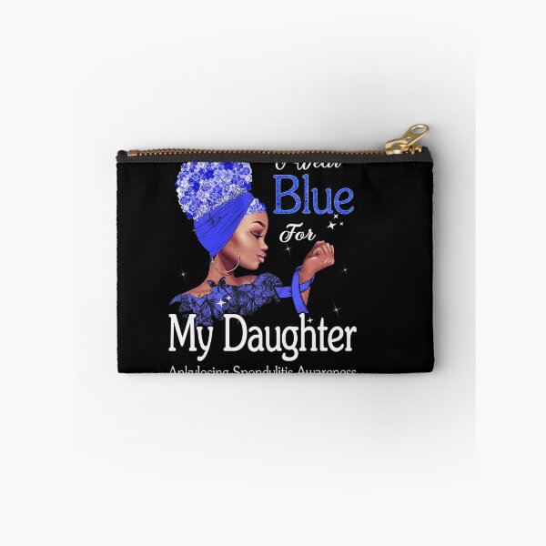 Item preview, Ankylosing Spondylitis Awareness Black Girl I Wear Blue For My Daughter designed and sold by tenjun16.