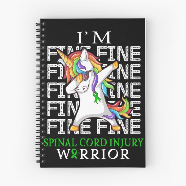 Item preview, Unicorn Spinal Cord Injury Warrior I'm Fine Spinal Cord Injury Awareness designed and sold by Hatjar.