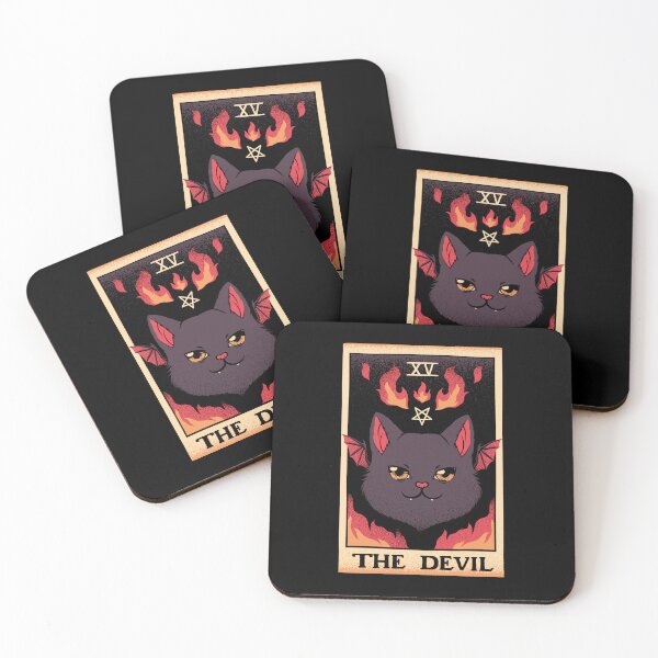 Item preview, The Devil Cat Tarot Card by Tobe Fonseca designed and sold by Tobe Fonseca®.
