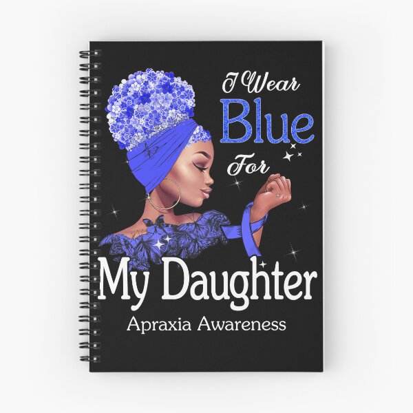 Item preview, Apraxia Awareness Black Girl I Wear Blue For My Daughter designed and sold by tenjun16.