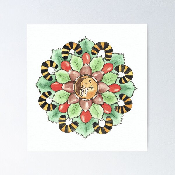 Artikelvorschau, Siebenschläfer-Mandala entworfen und verkauft von Emma Louise Lamb.