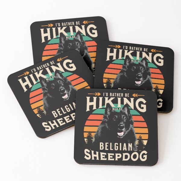 Item preview, Rather Be Hiking with My Belgian Sheepdog | Vintage Sunset designed and sold by arlutai.