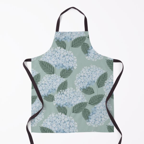 Item preview, hydrangea pattern (sweet mint / sage) | springtime on the farm designed and sold by MissPuduArt.