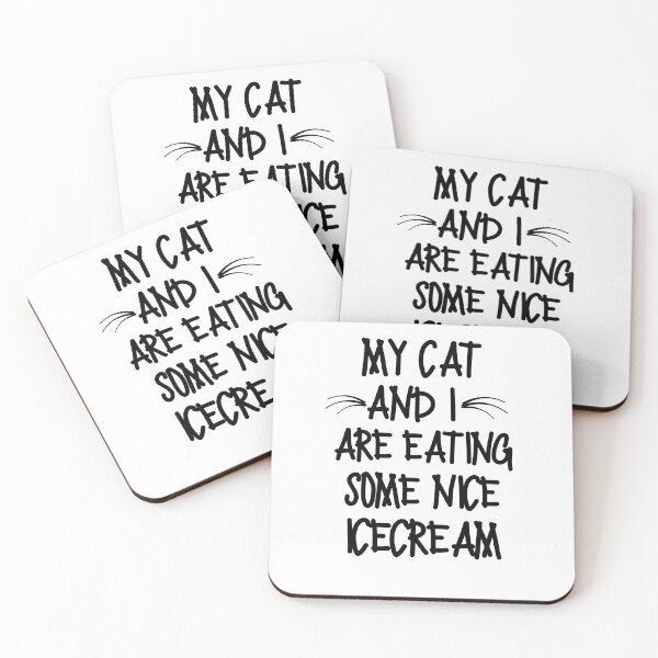 Item preview, My cat and I are eating some nice icecream designed and sold by mksjr.