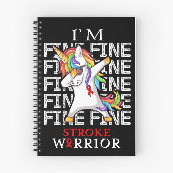 Item preview, Unicorn Stroke Warrior I'm Fine Stroke Awareness designed and sold by Hatjar.