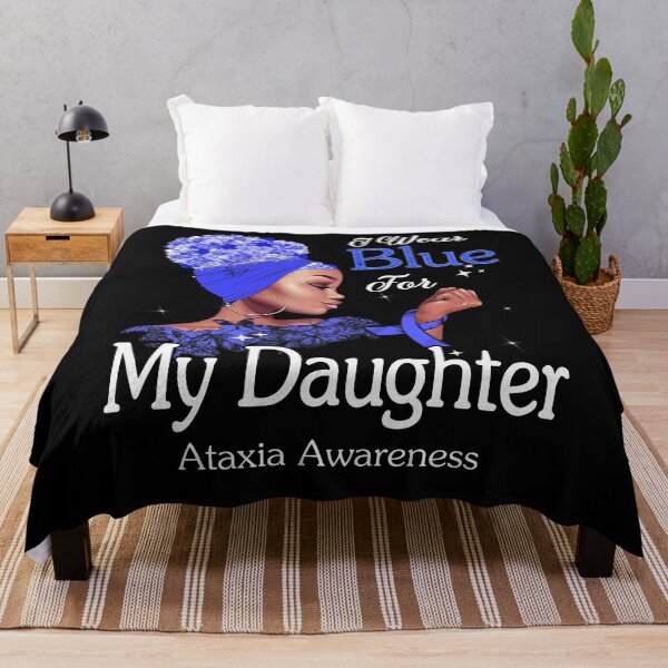 Item preview, Ataxia Awareness Black Girl I Wear Blue For My Daughter designed and sold by tenjun16.