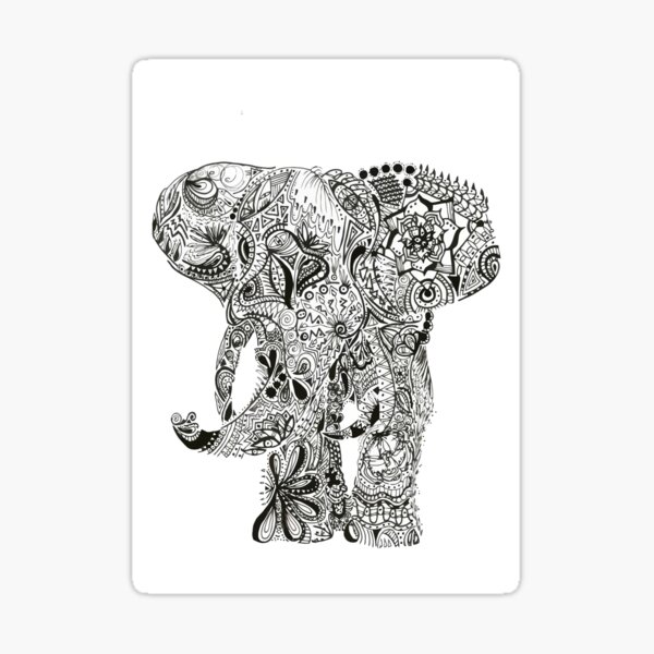 Elefante Maori Sticker