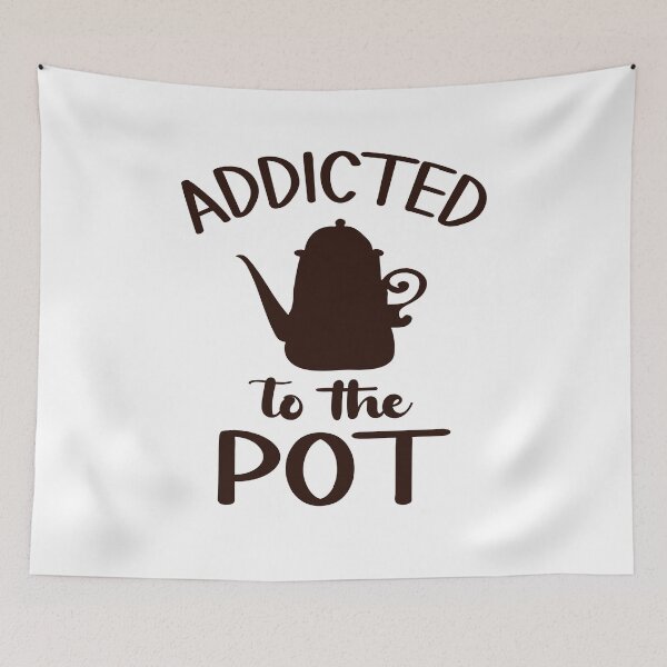 Item preview, Addicted to the Pot - Quote For Coffee Drinker designed and sold by Cupsofdreams.
