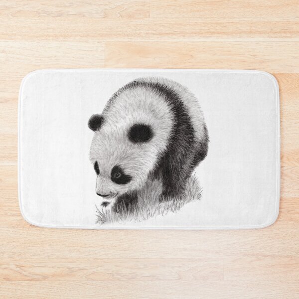Item preview, Young panda smelling a flower designed and sold by SylvieG18.