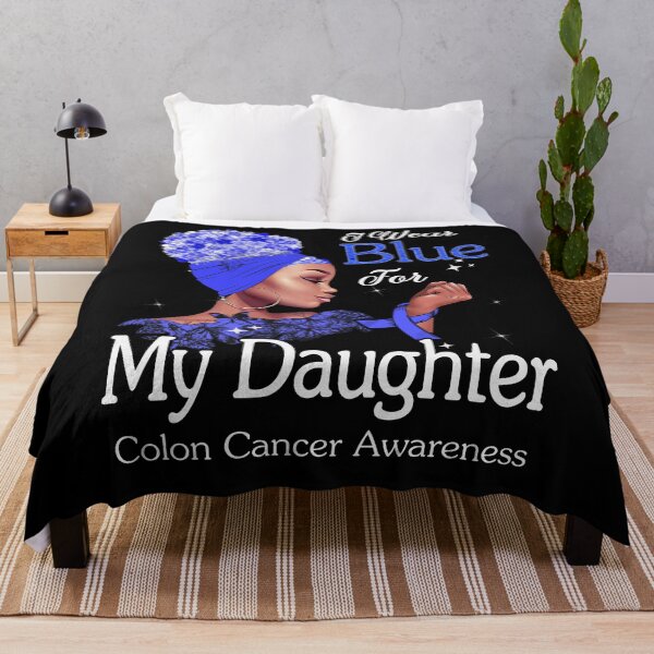 Item preview, Colon Cancer Awareness Black Girl I Wear Blue For My Daughter designed and sold by tenjun16.