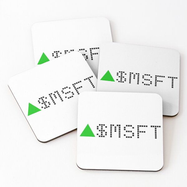 Item preview, Microsoft Stock Ticker Green designed and sold by frankyou.