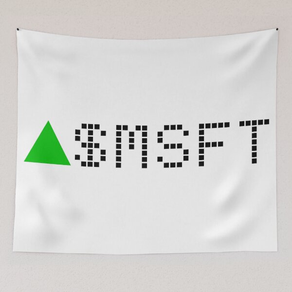 Item preview, Microsoft Stock Ticker Green designed and sold by frankyou.
