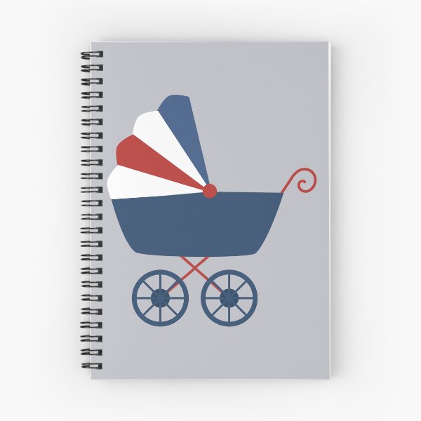 Item preview, Cute Blue and Red Pram designed and sold by StudioShine.