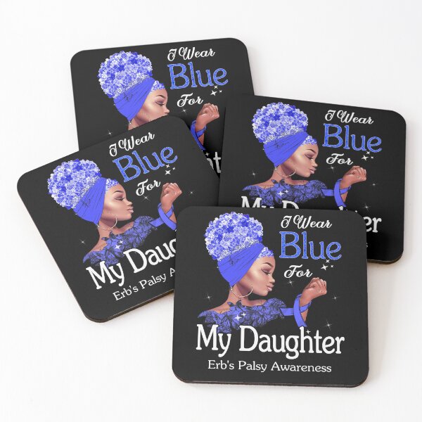 Item preview, Erb's Palsy Awareness Black Girl I Wear Blue For My Daughter designed and sold by tenjun16.