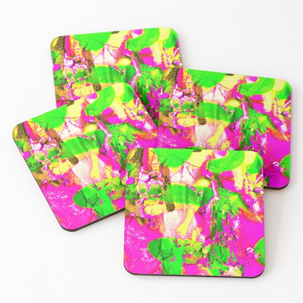 Item preview, Bright colorful modern green pink yellow pattern - abstract art designed and sold by fowons.