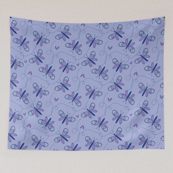 Item preview, violet butterflies designed and sold by sofialvarezgras.