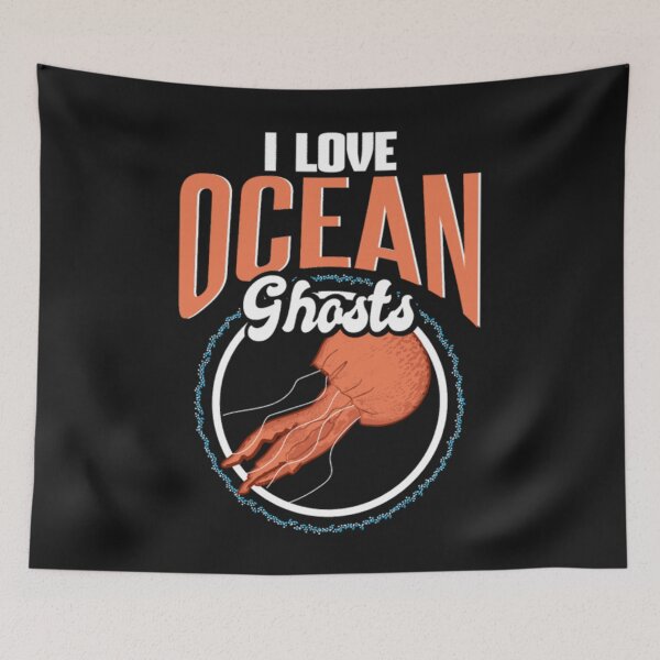 Item preview, Ocean Ghost Jellyfish cnidarian animals designed and sold by ClamenTaon.