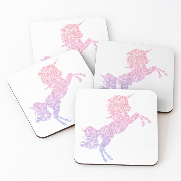 Item preview, Pastel Rosa Púrpura Ombre Faux Glitter Unicornio designed and sold by Felicity-K.