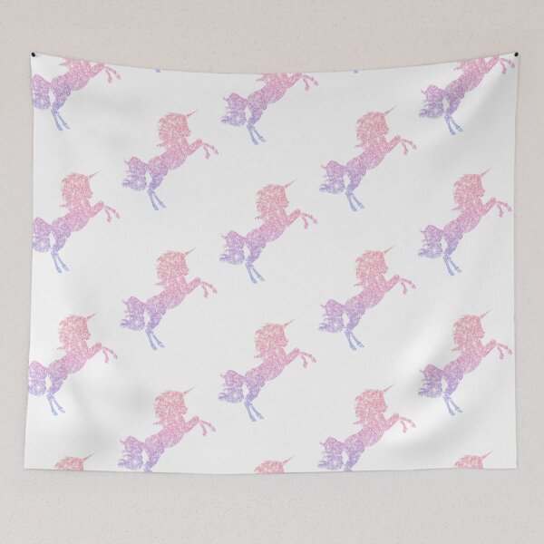 Item preview, Pastel Pink Purple Ombre Faux Glitter Unicorn designed and sold by Felicity-K.