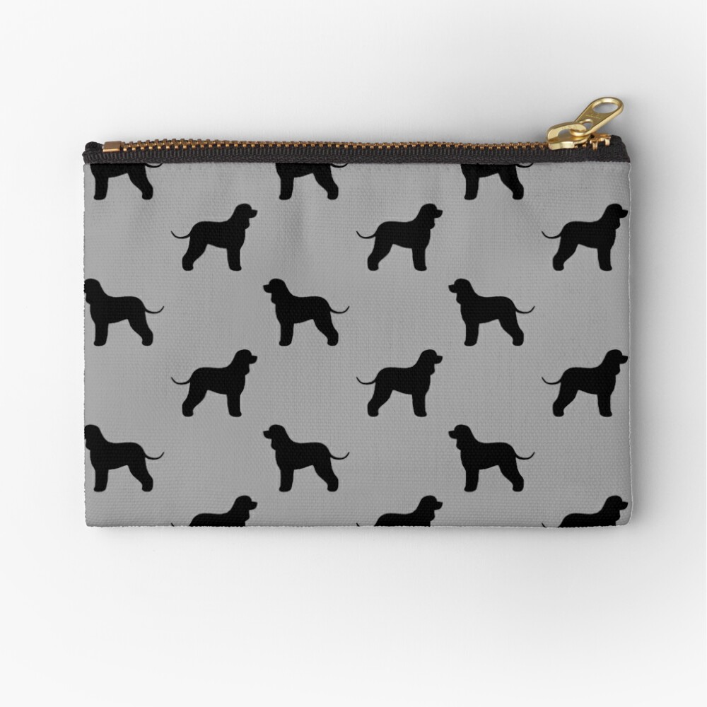 Irish Water Spaniel Silhouette S Zipper Pouch By Shortcoffee