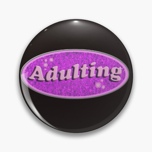 Item preview, Adulting Slogan Flashback Vending Decal Style designed and sold by mytshirtfort.