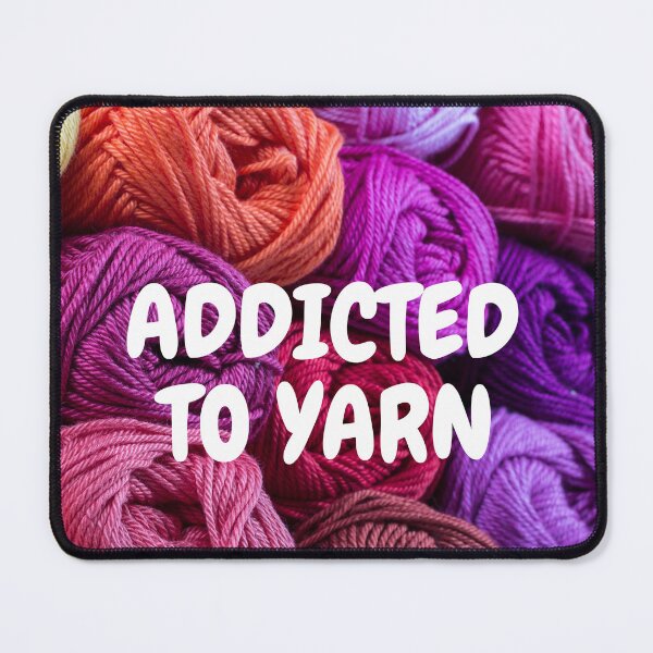 Item preview, Addicted to Yarn Colorful Wool Yarn Balls for Knitting Lovers, Knitting Hobby designed and sold by silviaol.
