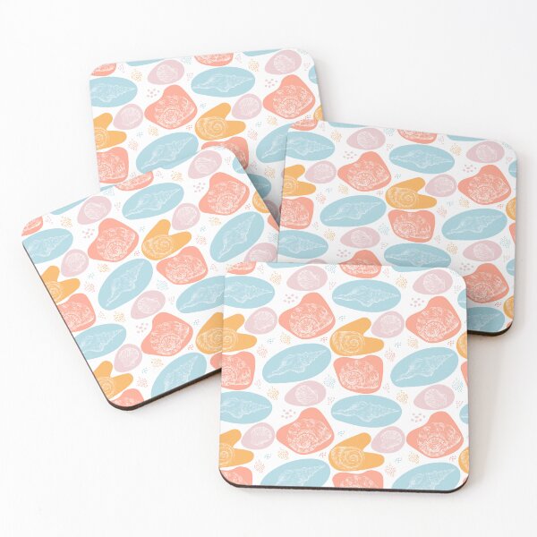 Item preview, Elegant seamless pattern in trendy colors with seashells designed and sold by Alinart16.