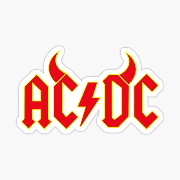 AC/DC-Teufel Sticker