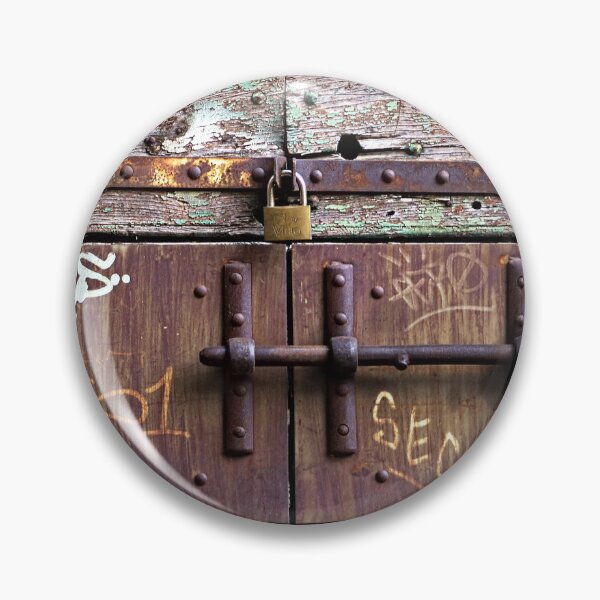Item preview, Wooden Door Old Weathered Rusty Latch designed and sold by Anna Lemos.