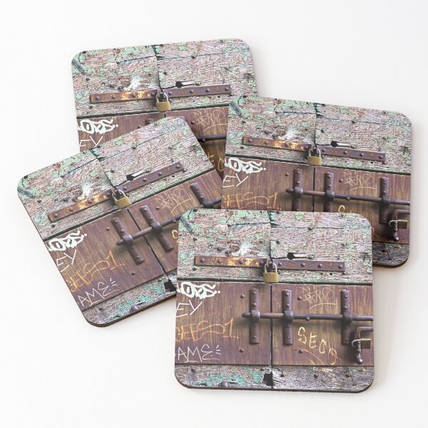 Item preview, Wooden Door Old Weathered Rusty Latch designed and sold by Anna Lemos.