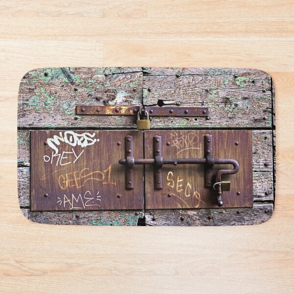 Item preview, Wooden Door Old Weathered Rusty Latch designed and sold by Anna Lemos.