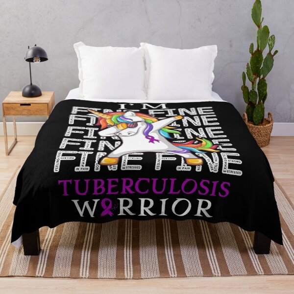Item preview, Unicorn Tuberculosis Warrior I'm Fine Tuberculosis Awareness designed and sold by Hatjar.
