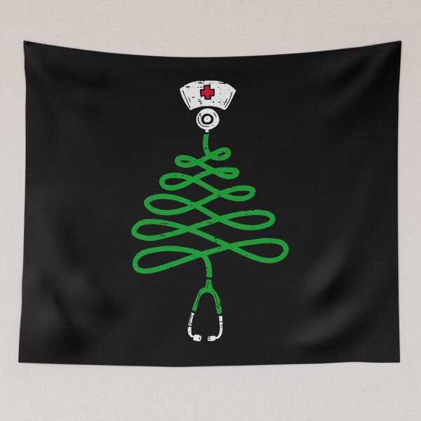 Item preview, Stethoscope Christmas Tree Nurse Christmas Pajamas Xmas designed and sold by GreenFarm2022.