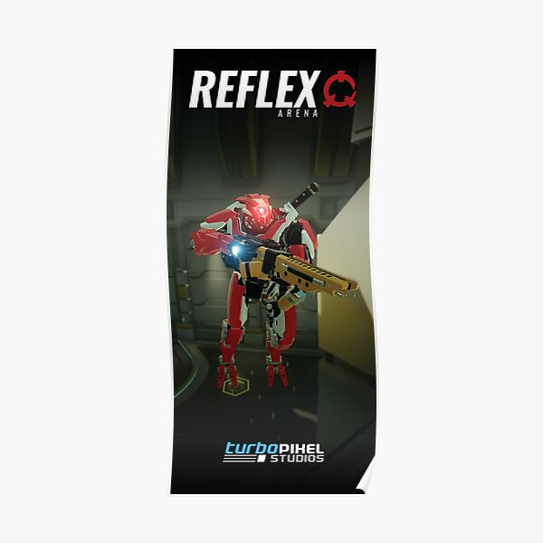 Reflex Arena - Red Hostile Robot Poster