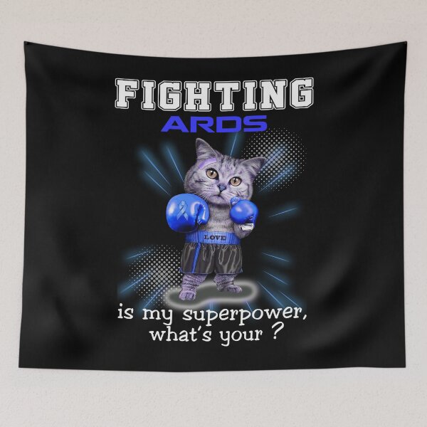 Item preview, Funny Cat Fighting ARDS Is My Superpower What's Your designed and sold by Kohend.