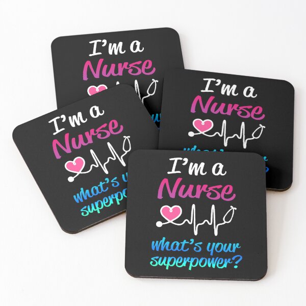Item preview, I'm a Nurse What's Your Superpower Funny Saying designed and sold by GreenFarm2022.