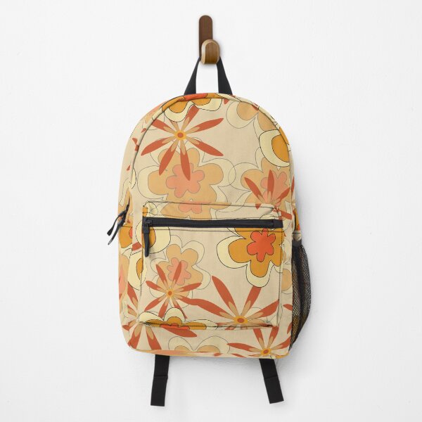 Item preview, Retro Flower Power Orange designed and sold by Ashlison.