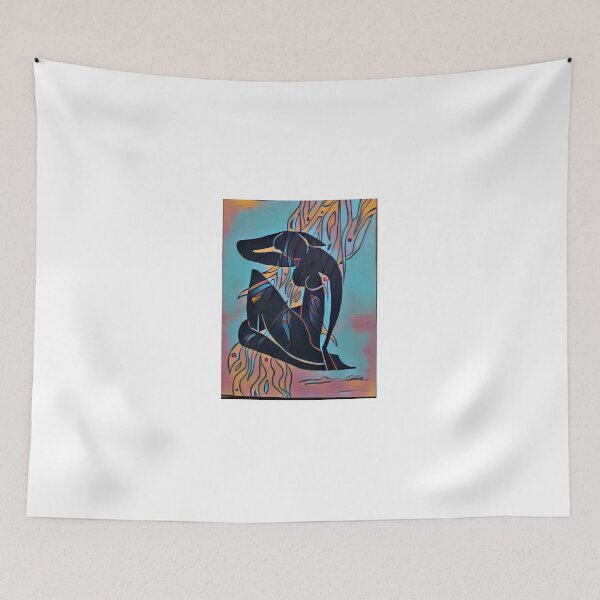 Item preview, Zebra Lady in Blue designed and sold by QArtXchange.