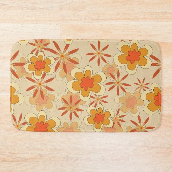 Item preview, Retro Flower Power Orange designed and sold by Ashlison.