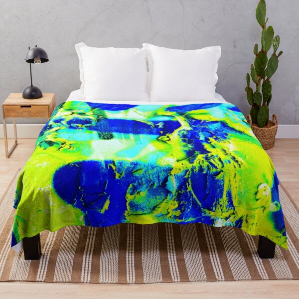 Item preview, Bright colorful modern blue yellow pattern - abstract art designed and sold by fowons.
