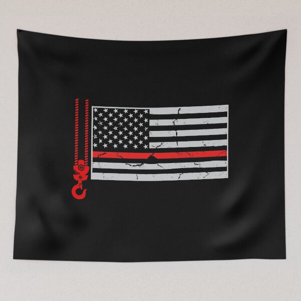 Item preview, Crane operator american flag designed and sold by ProofBrand.