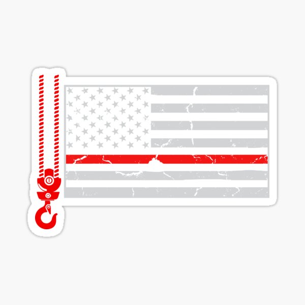 Item preview, Crane operator american flag designed and sold by ProofBrand.