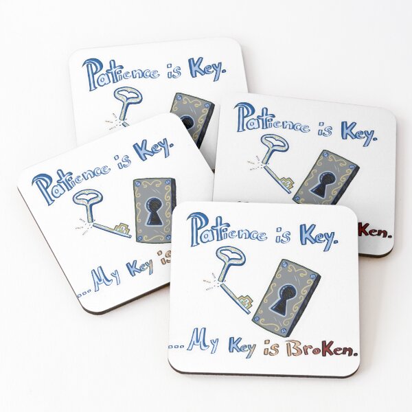Item preview, Patience is Key designed and sold by MinaDoesAShop.