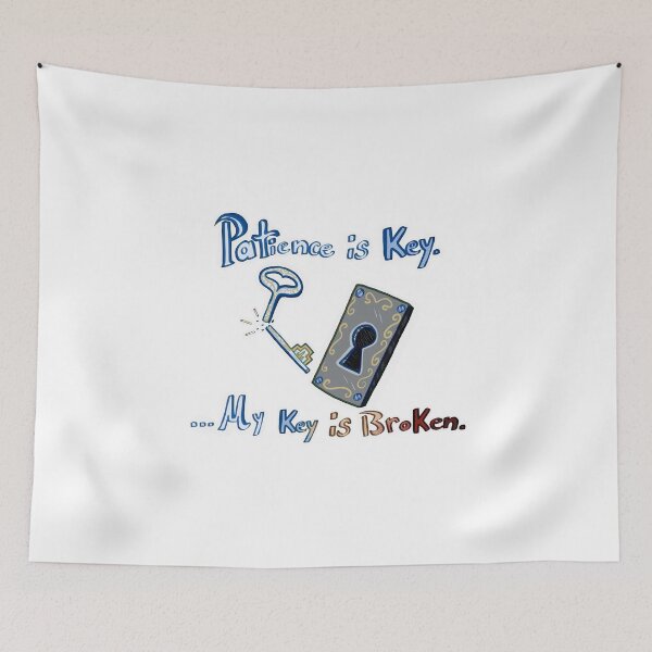 Item preview, Patience is Key designed and sold by MinaDoesAShop.