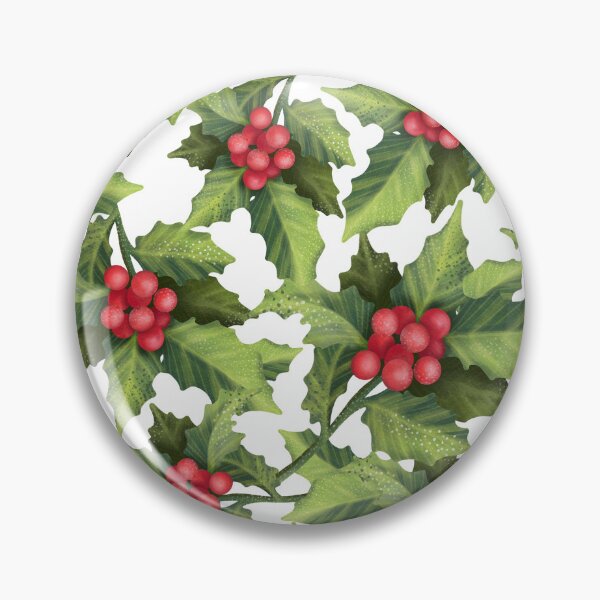 Item preview, Christmas Red Berries Seamless Pattern designed and sold by silviaol.
