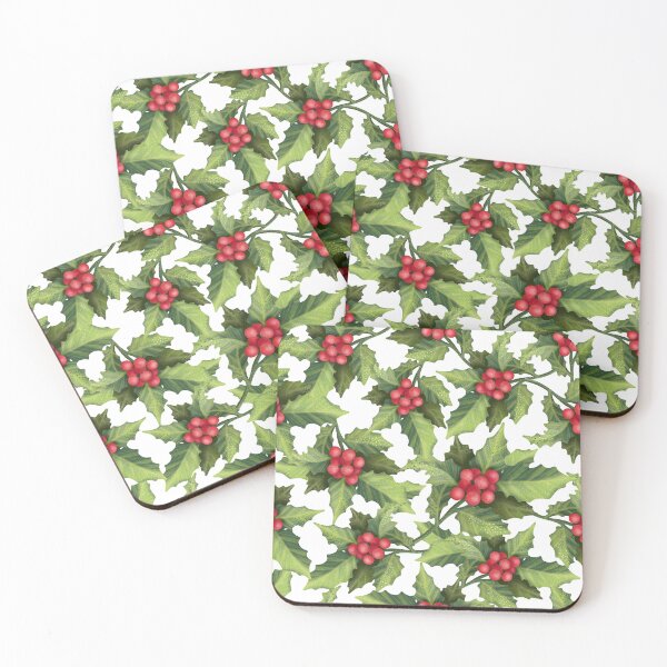 Item preview, Christmas Red Berries Seamless Pattern designed and sold by silviaol.