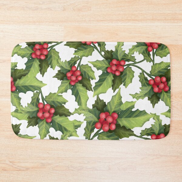 Item preview, Christmas Red Berries Seamless Pattern designed and sold by silviaol.